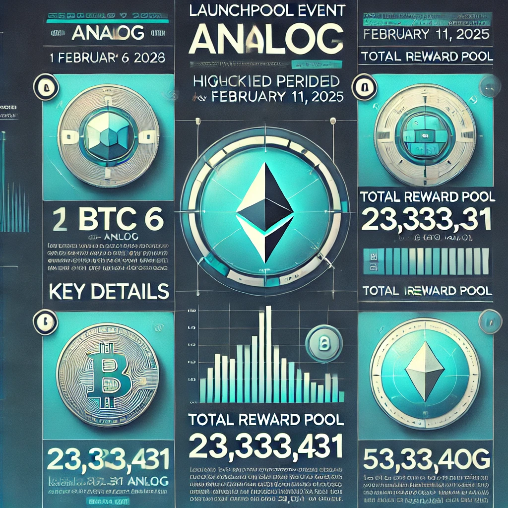 Analog (ANLOG) to be listed on Bitget Launchpool — lock BTC and ETH to share 23,333,431 ANLOG!