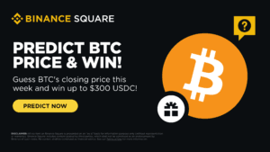 Predict BTC Price & Win up to $300 USDC!