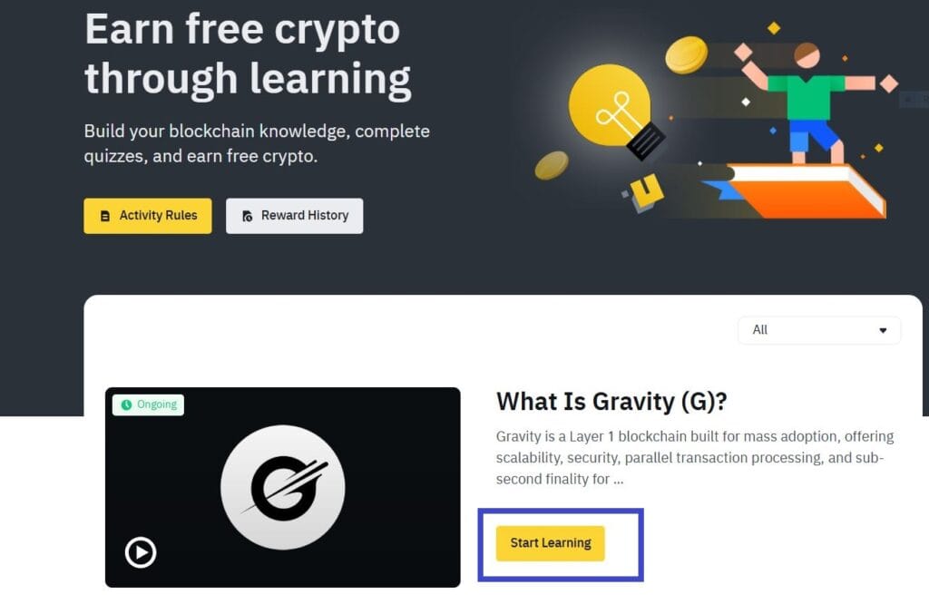 On-the-Activity-page-click-on-Start-Learning-1024x666 Binance Learn & Earn: How to Participate