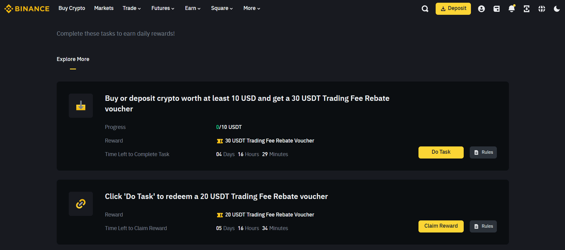 Join Activities & Earn Rewards in the Rewards Hub